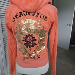 Juicy Couture Hoodie, Melon Color, Size L